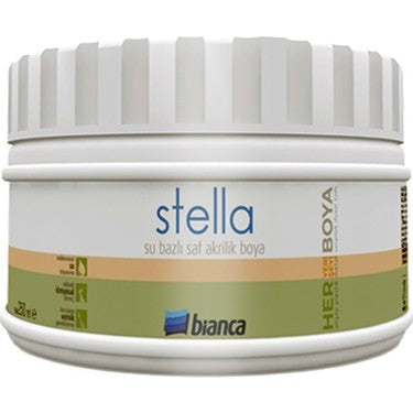 Bi̇anca Stella Su Bazlı Saf Akri̇li̇k Metali̇k Boyası 0,25 LT Metali̇k Antrasi̇t