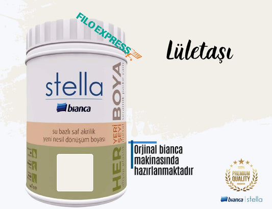 BİANCA STELLA SU BAZLI SAF AKRİLİK BOYA 1 LİTRE LÜLETAŞI