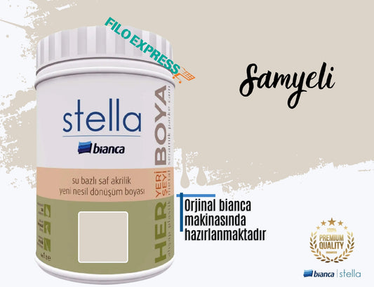 BİANCA STELLA SU BAZLI SAF AKRİLİK BOYA 1 LİTRE SAMYELİ